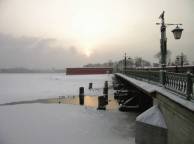 Девушка Зима питер, санкт-петербург, снег, мост обои рабочий стол