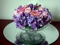 Девушка Цветы гвоздики, розы, гортензии, герберы, цветы, ваза обои рабочий стол
