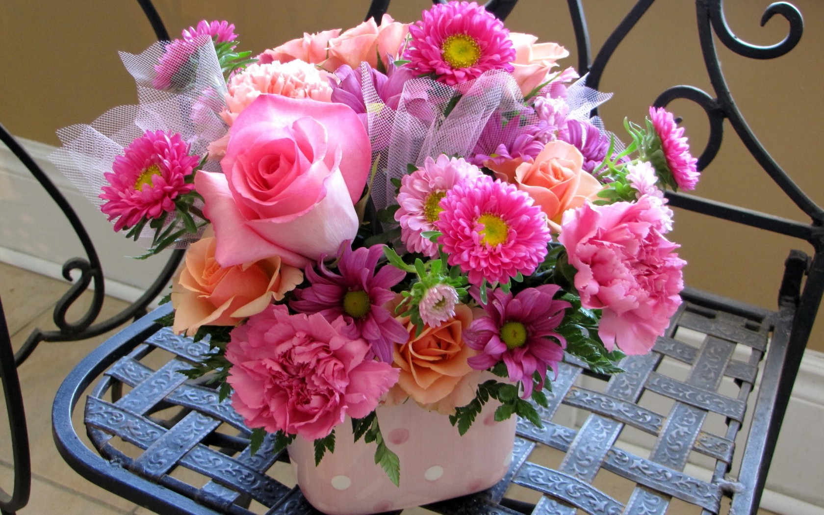  Цветы розы, розовые, гвоздики, цветы, цветок, букет картинка, обои рабочий стол