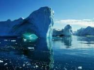 Девушка Море айсберг, лед, вода, ледник обои рабочий стол