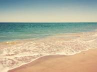 Девушка Море пляж, вода, небо, волны, прилив, винтаж обои рабочий стол