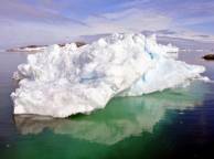 Девушка Море ледник, айсберг обои рабочий стол