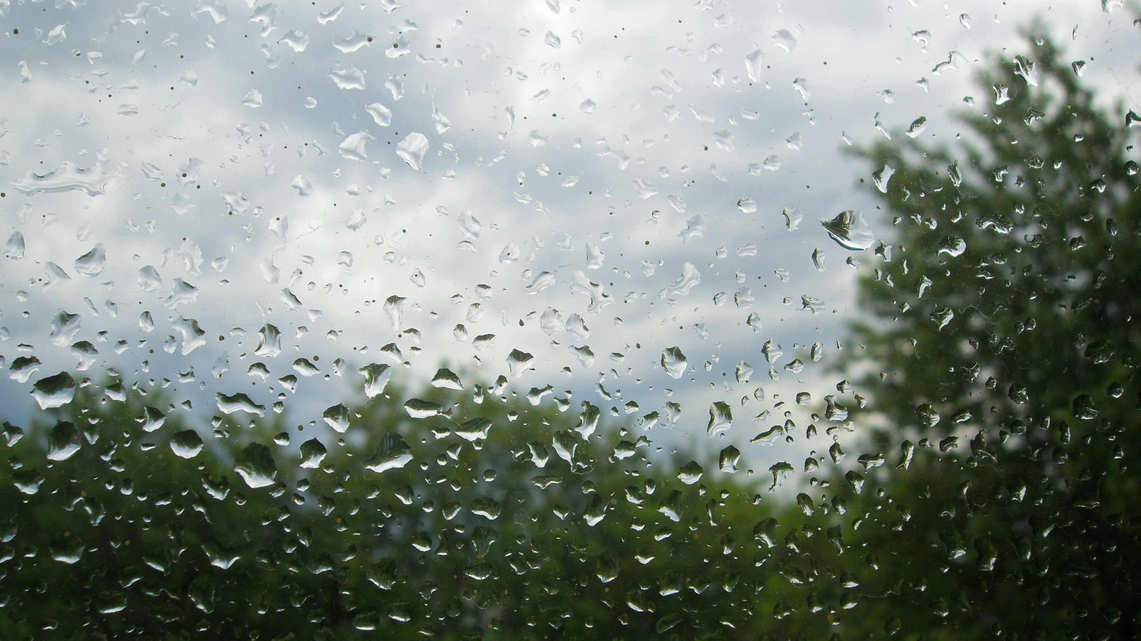 Природа, пейзаж Лето стекло, капли, дождь красивые обои рабочий стол