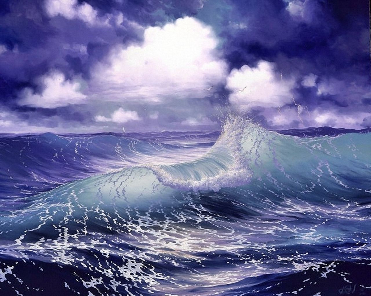 Сказочные волны на море